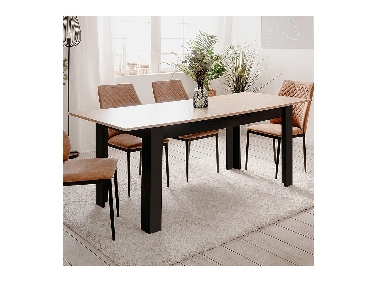 Table à manger extensible L160-200 cm - BIRMINGHAM