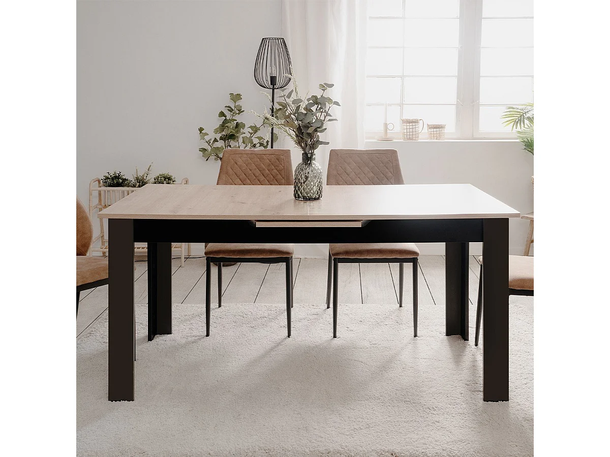 Rozkładany stół jadalniany L160-200 cm - Projekt BIRMINGHAM w stylu nowoczesnym