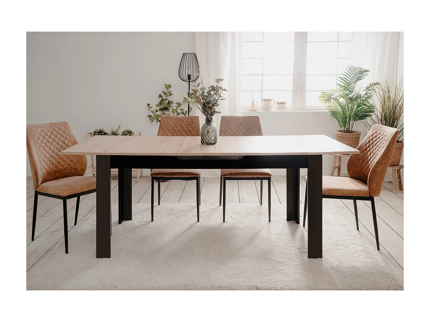 Rozkładany stół jadalniany L160-200 cm - Projekt BIRMINGHAM w stylu nowoczesnym