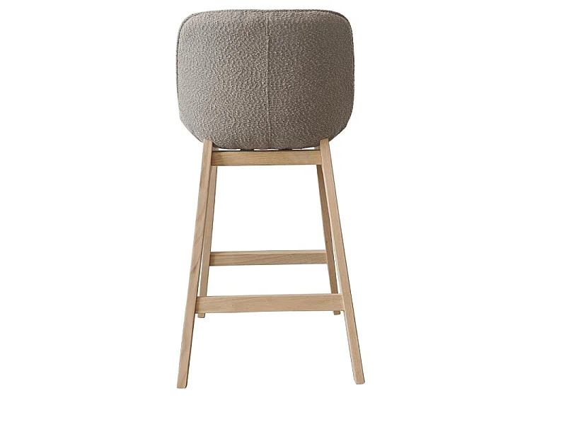 Komplet krzeseł wyspowych/barowych dąb MILK 65 cm