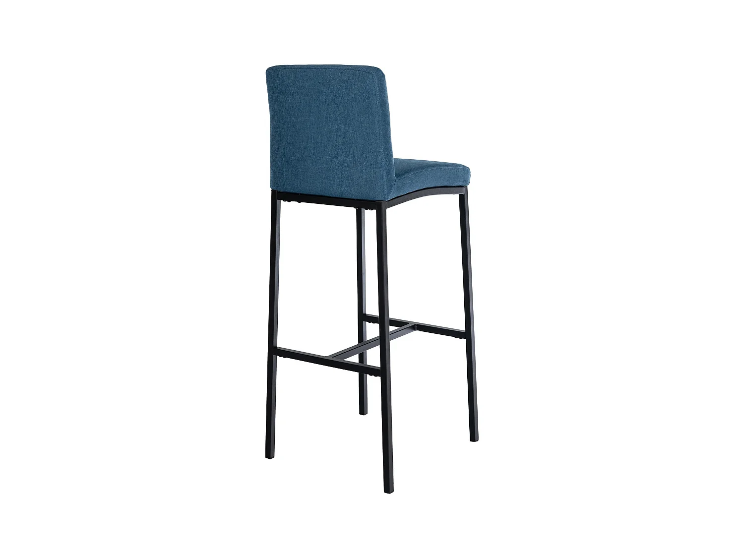 Lot de 2  Tabouret de bar - Tissu - Bleu - Freeport