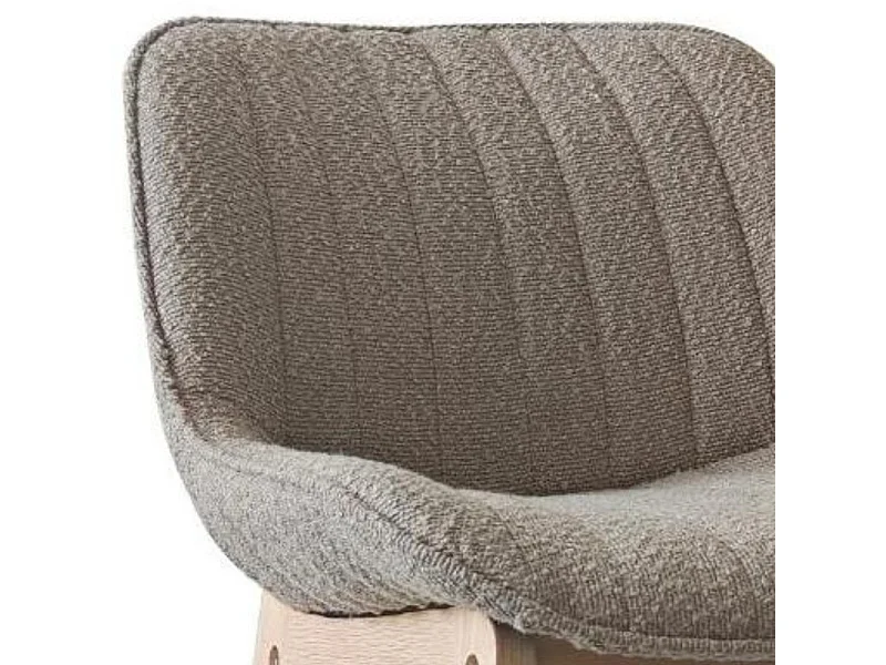Komplet krzeseł wyspowych/barowych dąb MILK 65 cm
