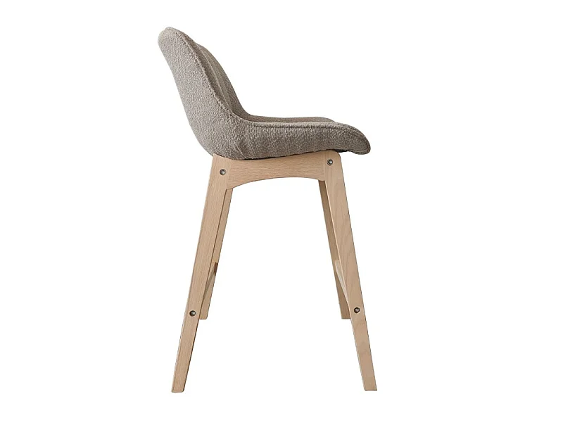 Komplet krzeseł wyspowych/barowych dąb MILK 65 cm