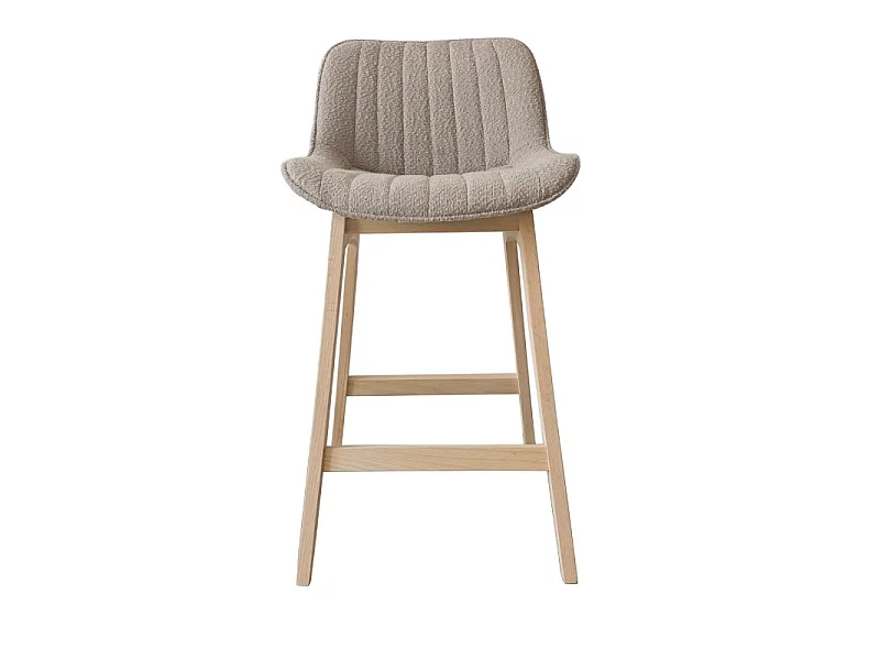 Komplet krzeseł wyspowych/barowych dąb MILK 65 cm