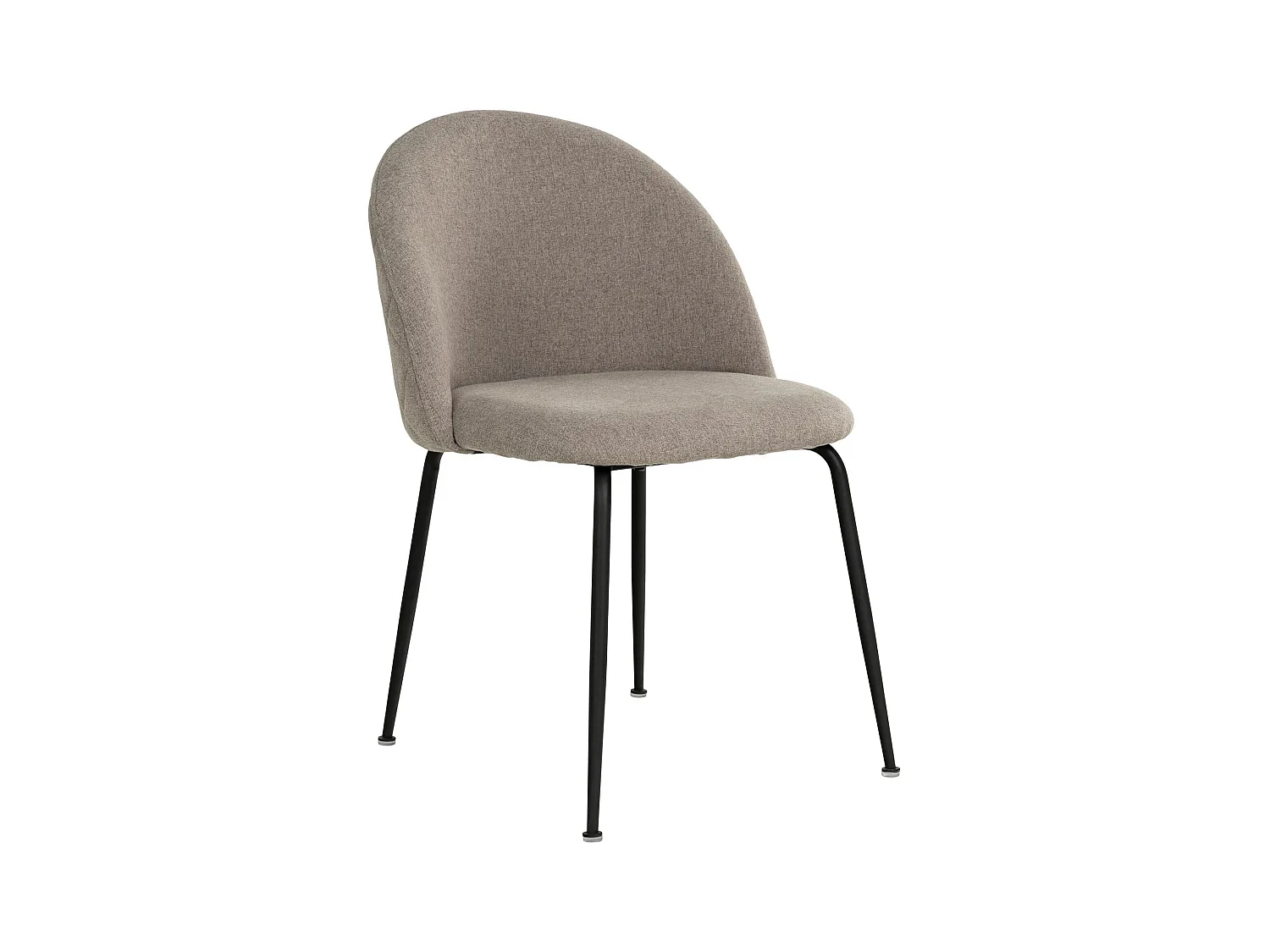 2 chaises de salle à manger pierre avec pieds noirs