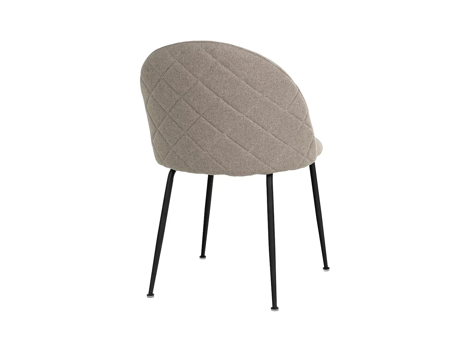 2 chaises de salle à manger pierre avec pieds noirs