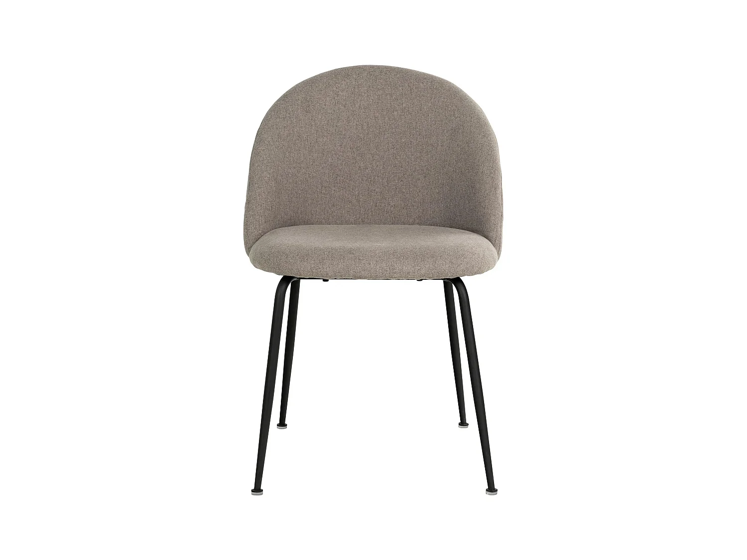 2 chaises de salle à manger pierre avec pieds noirs