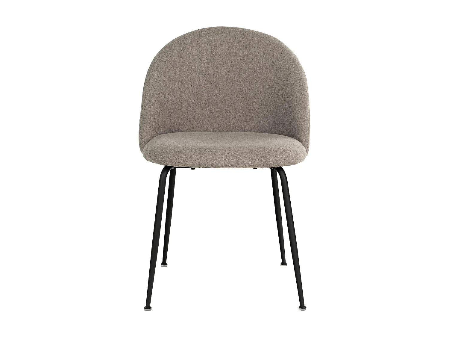 2 sillas de comedor gris piedra con pies negros