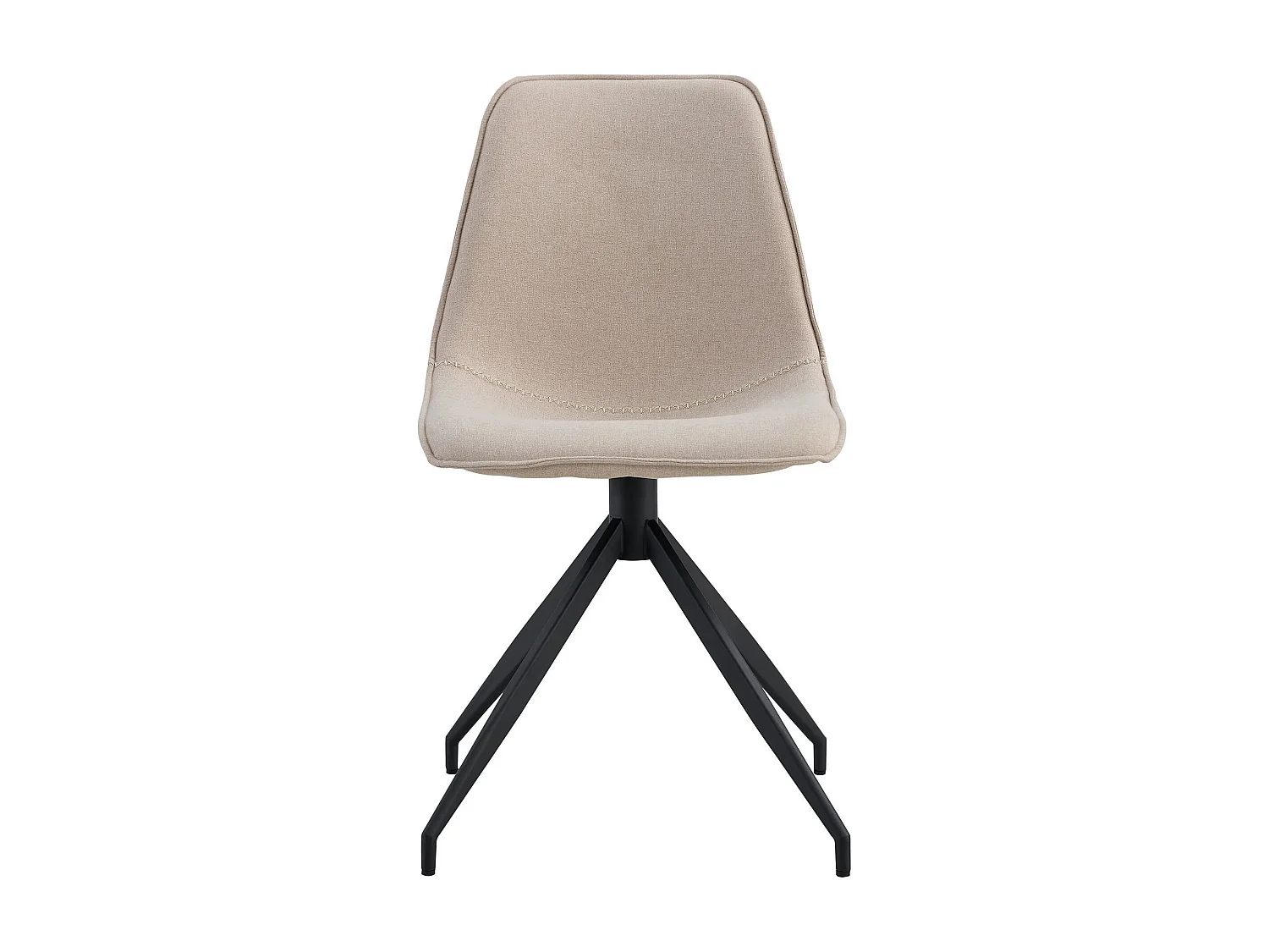 2 sillas de comedor con pivote de arena con pies negros