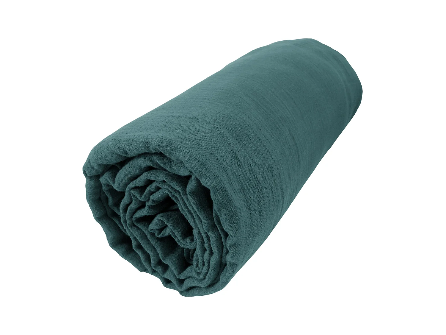 Drap housse 140 x 190 cm GAÏA Canard