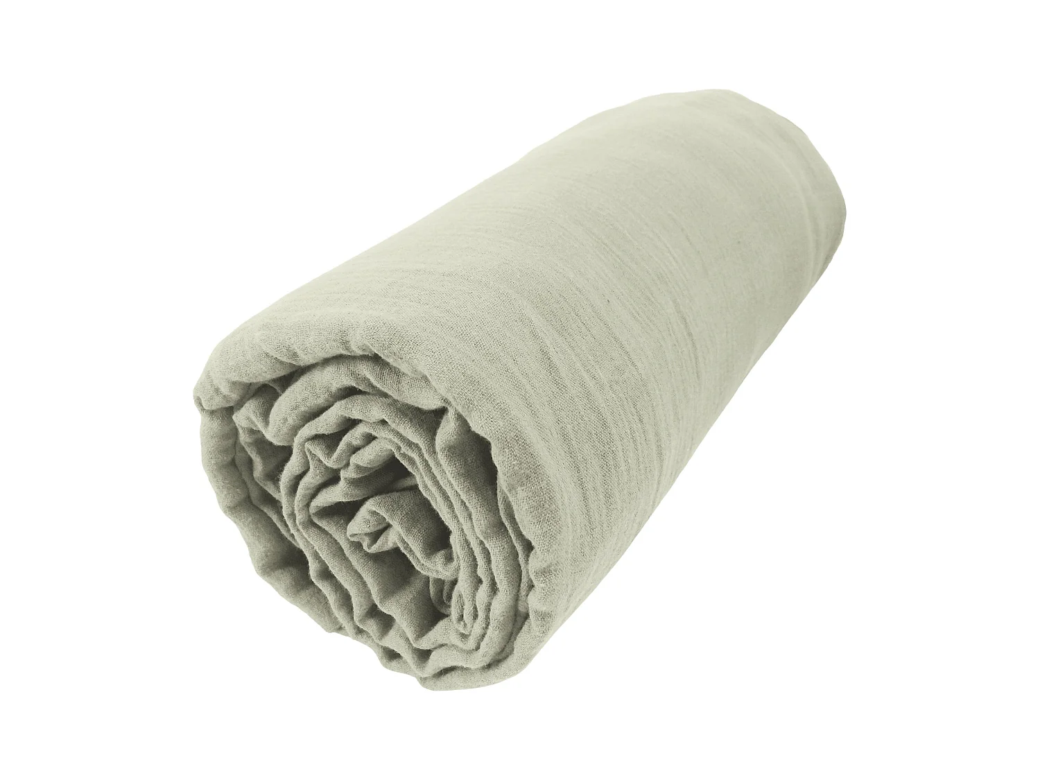 Drap housse 140 x 190 cm GAÏA Vert d'eau