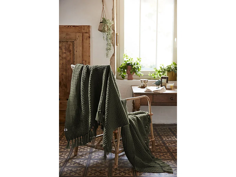 Plaid 180 x 220 cm GABIN Thym