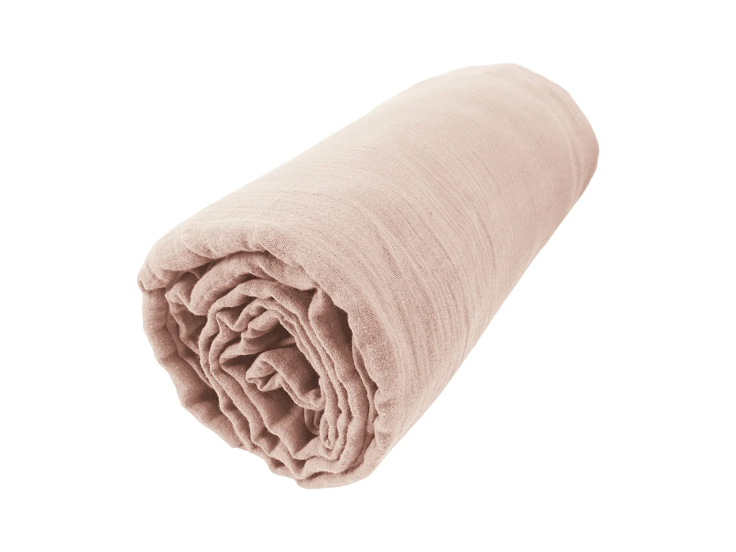 Drap housse 140 x 190 cm GAÏA Guimauve