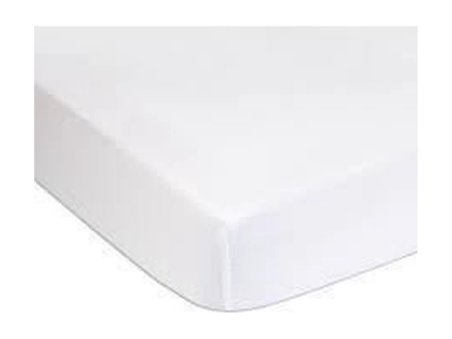 Lot 2 draps housse jersey 60 x 120 cm blanc/perle