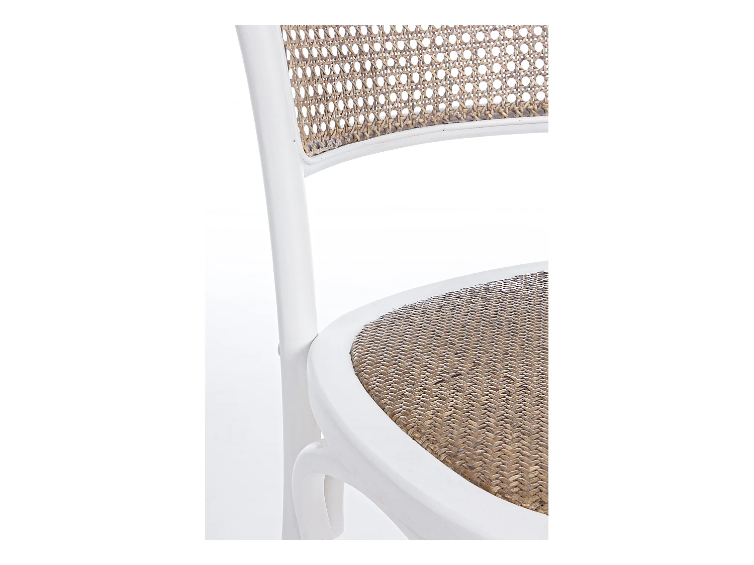 Chaise en bois d'orme blanc Carie - Lot de 2