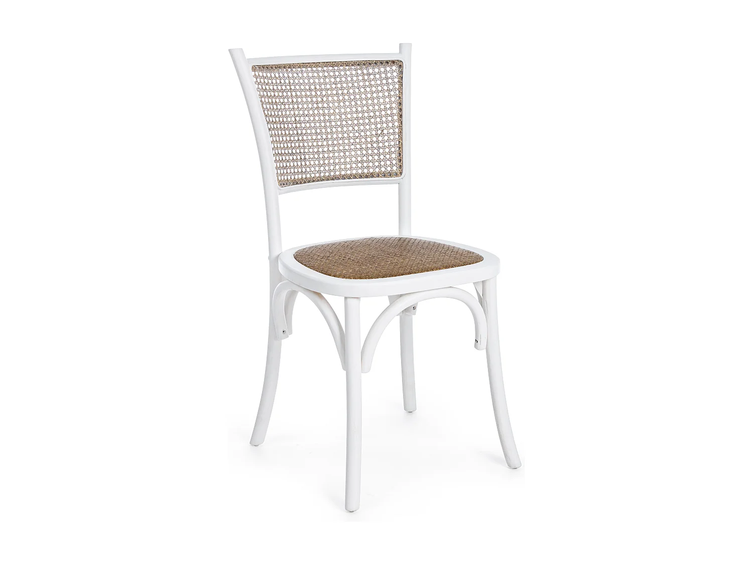 Chaise en bois d'orme blanc Carie - Lot de 2