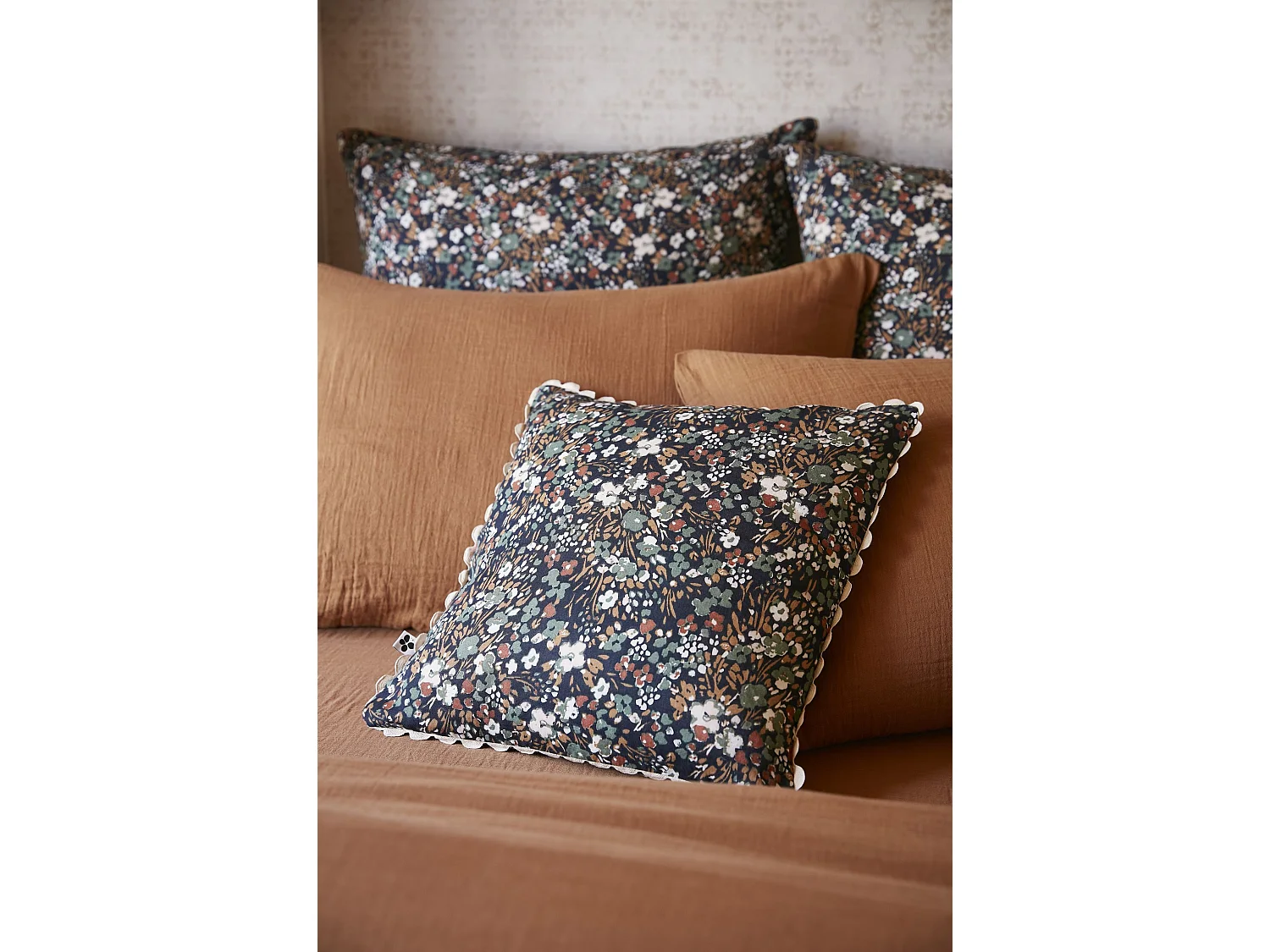 Coussin 40 x 40 cm CAPUCINE Minuit