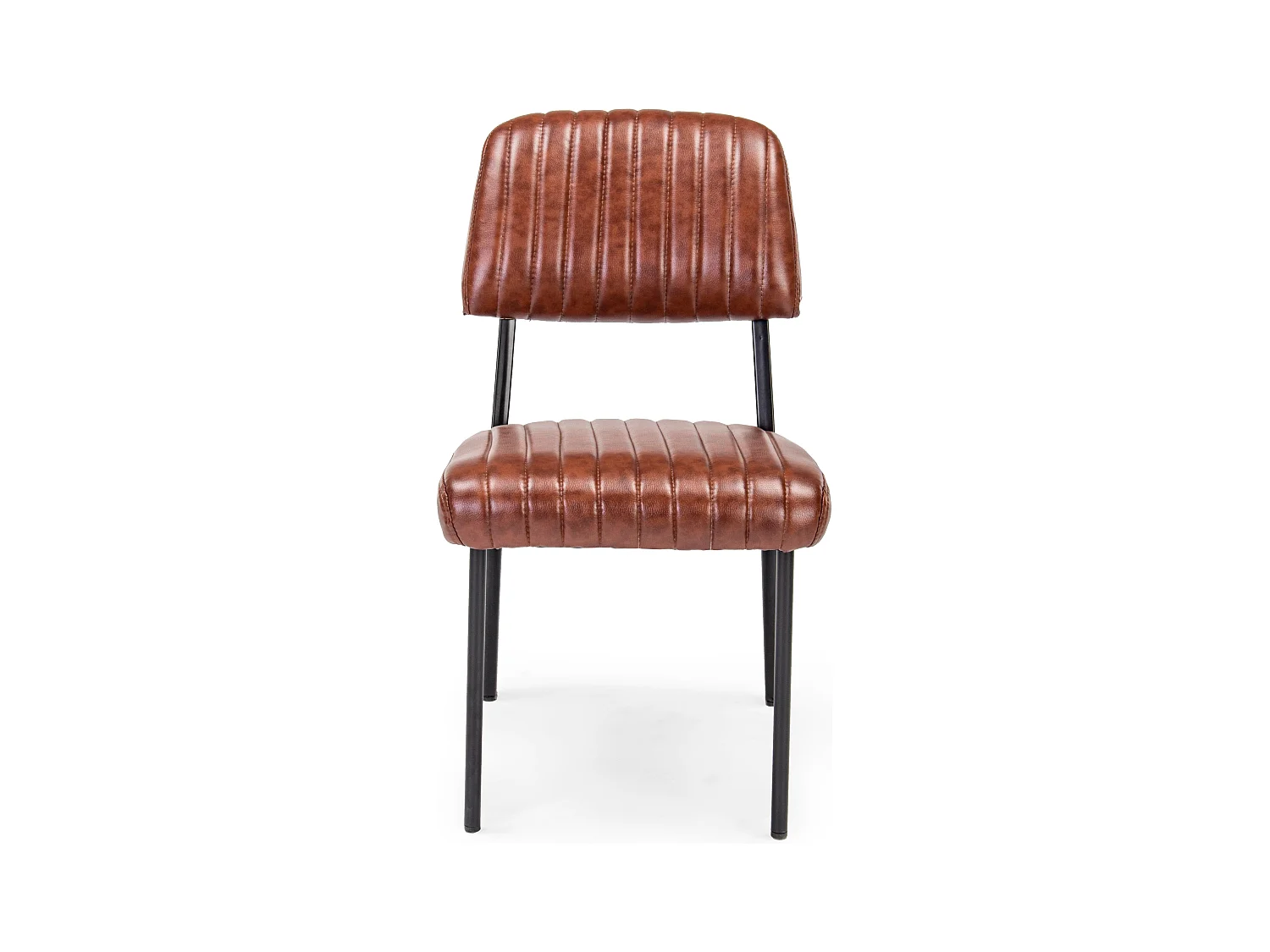 Lot de 2 chaises vintages Nelly – Confort et style rétro des années 50-Marron