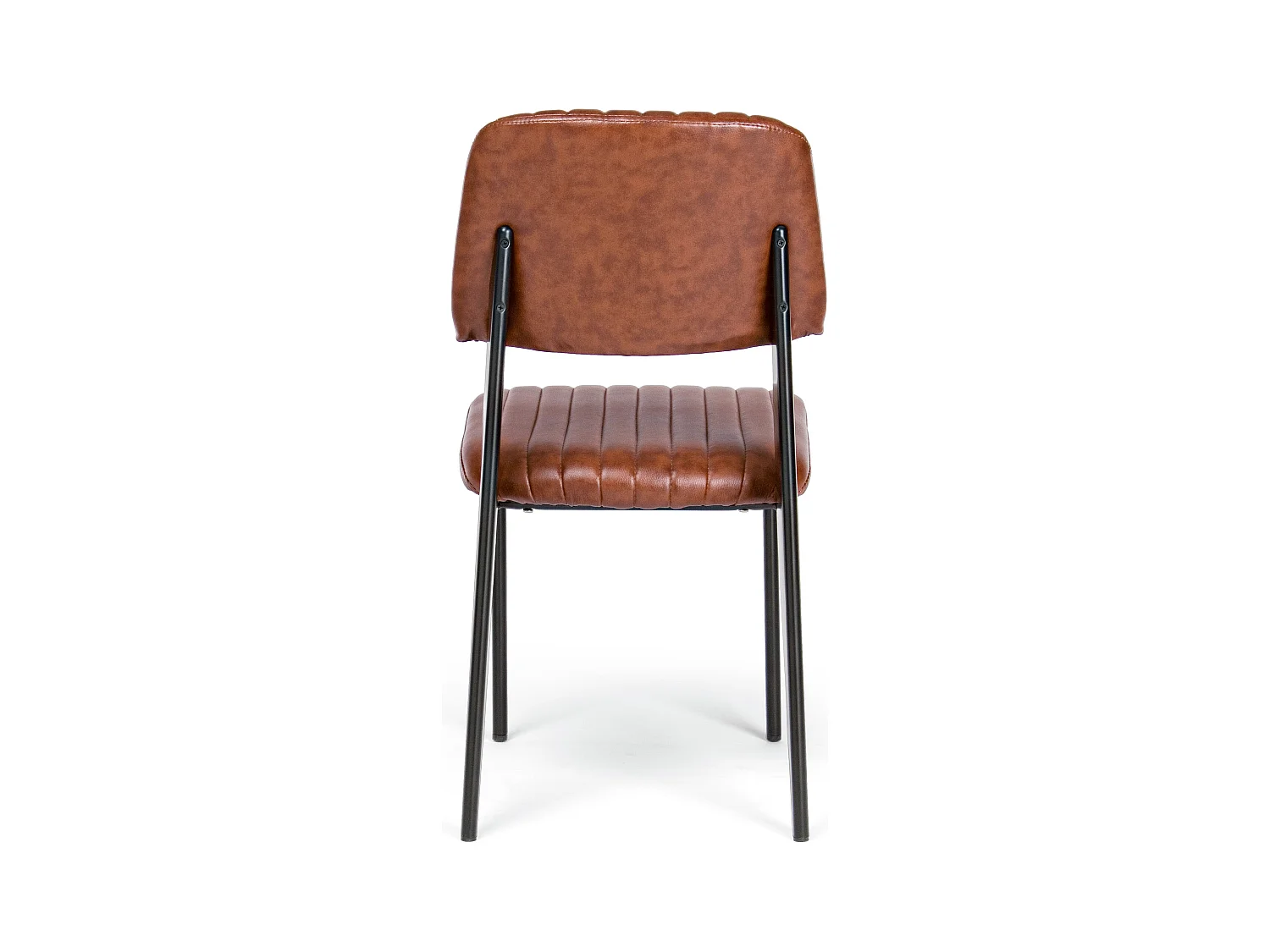 Lot de 2 chaises vintages Nelly – Confort et style rétro des années 50-Marron