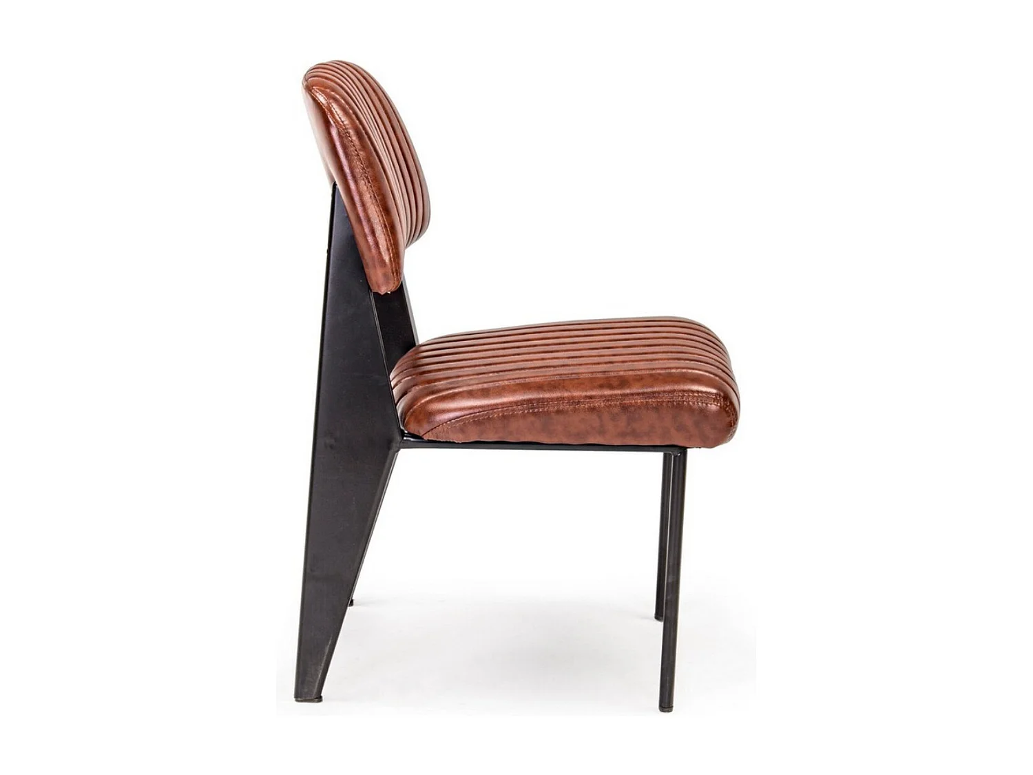 Lot de 2 chaises vintages Nelly – Confort et style rétro des années 50-Marron