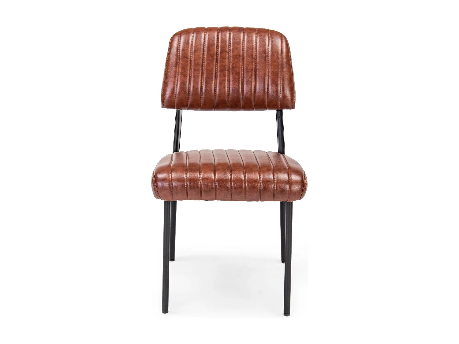 Lot de 2 chaises vintages Nelly – Confort et style rétro des années 50-Marron