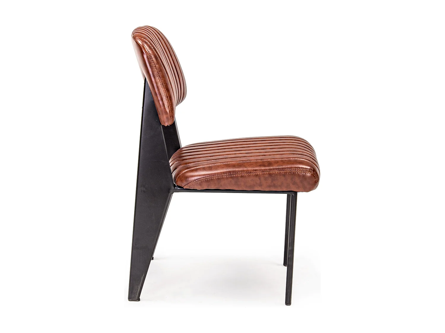 Lot de 2 chaises vintages Nelly – Confort et style rétro des années 50-Marron