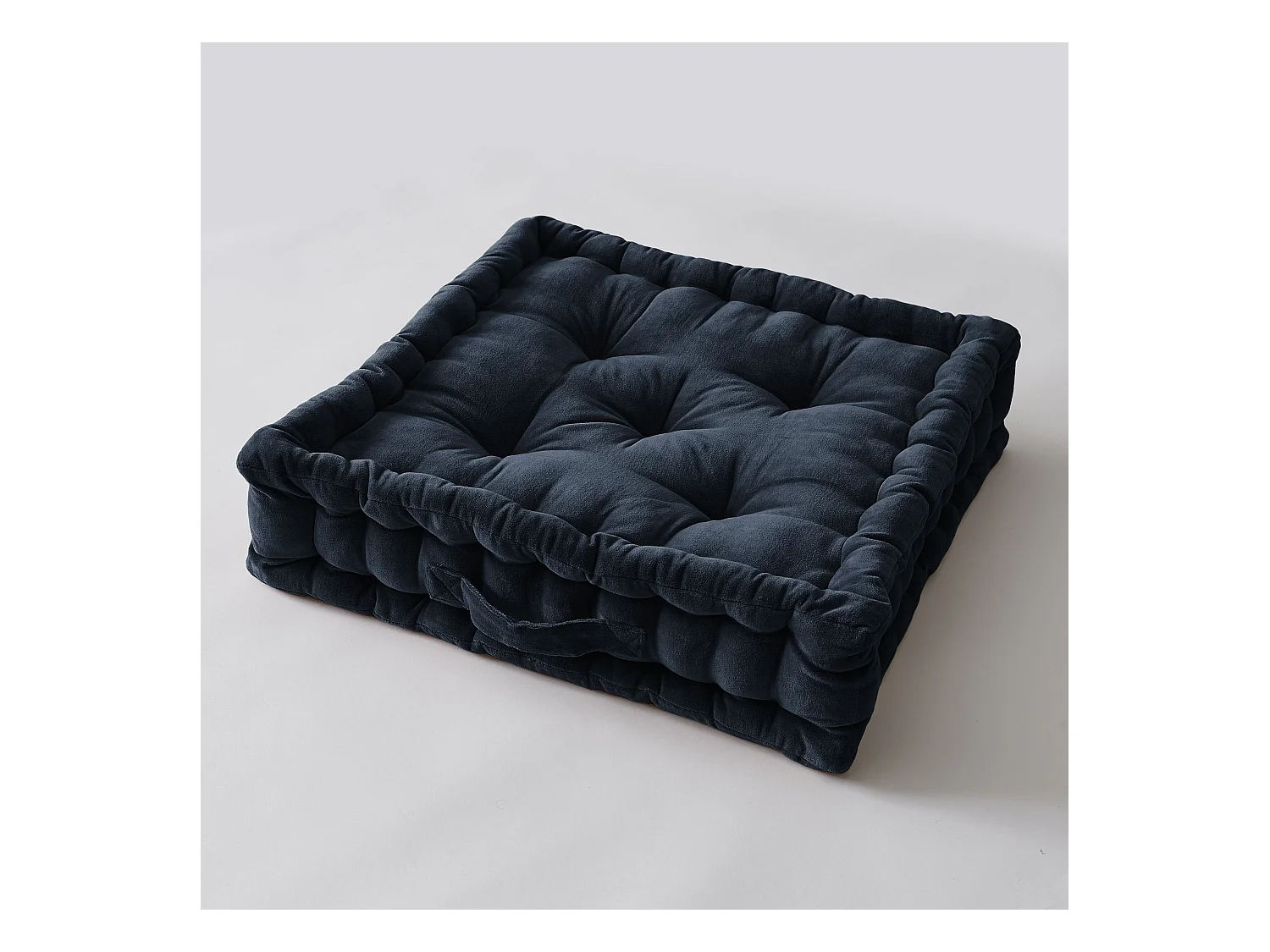 Coussin de sol 50 x 50 x 10 cm CÉSAR Minuit