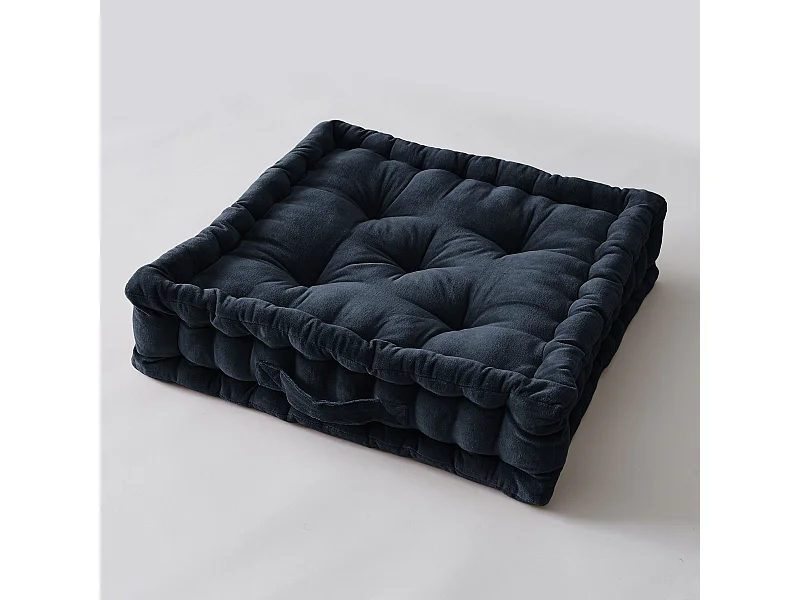 Vloerkussen 50 x 50 x 10 cm CÉSAR Midnight