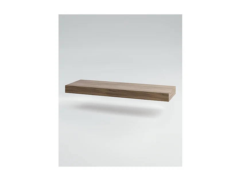 Mobile bagno Top con lavabo in appoggio vano poro noce cassettiera e colonna bianco luce, specchio lampada e p.asciugamano L 120 x P 46