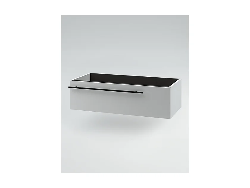Mobile bagno Top con lavabo in appoggio vano poro noce cassettiera e colonna bianco luce, specchio lampada e p.asciugamano L 120 x P 46