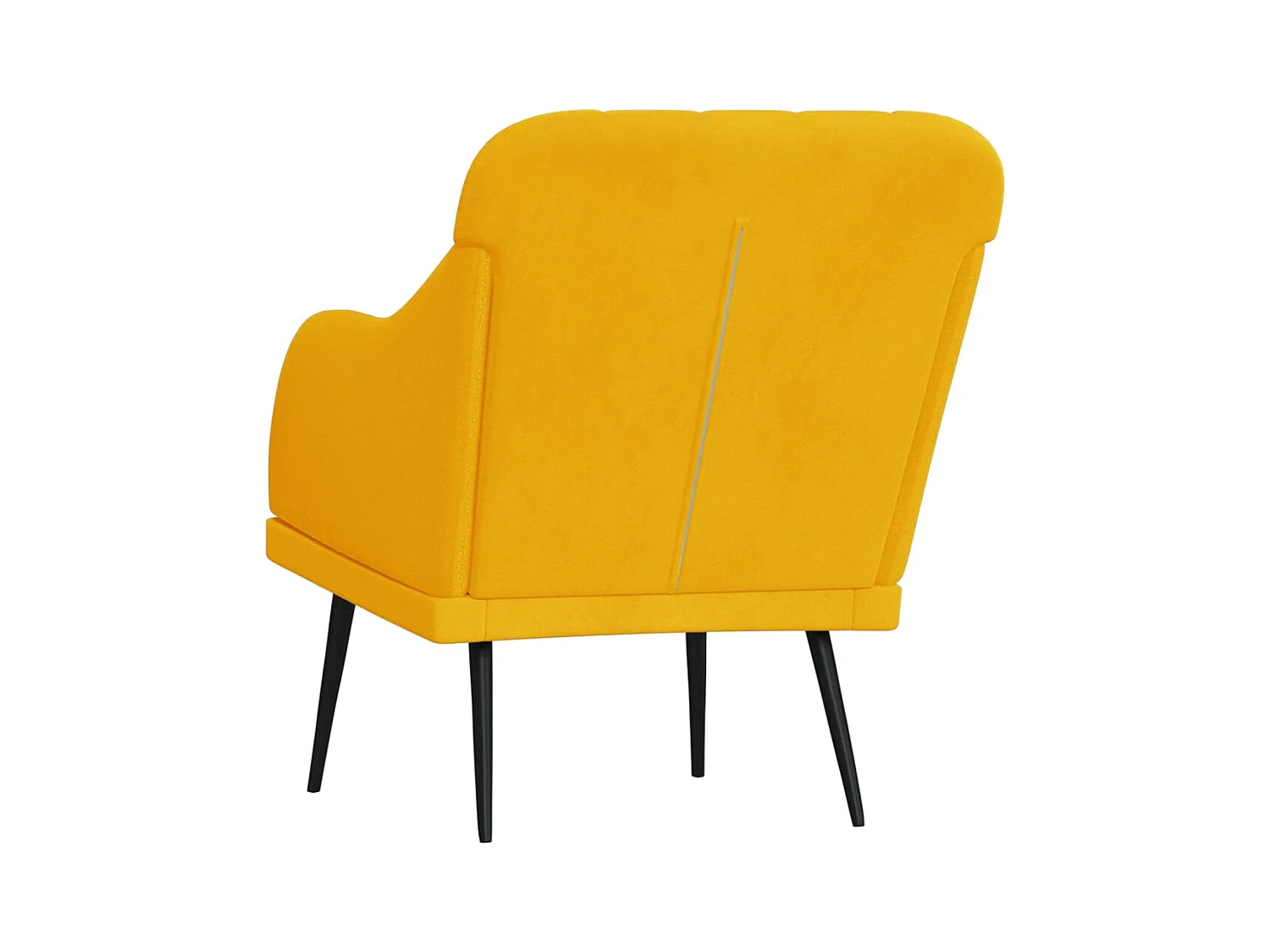 Streetsboro  Fauteuil Jaune 63x76x80 cm Velours