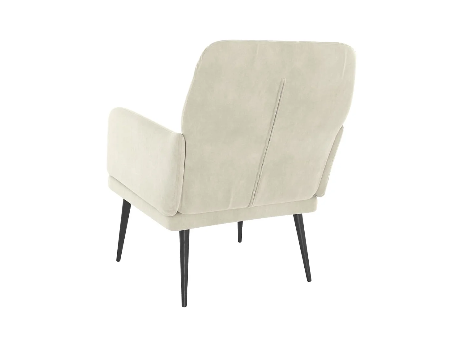 Zarina  Fauteuil Crème 62x79x79 cm Velours