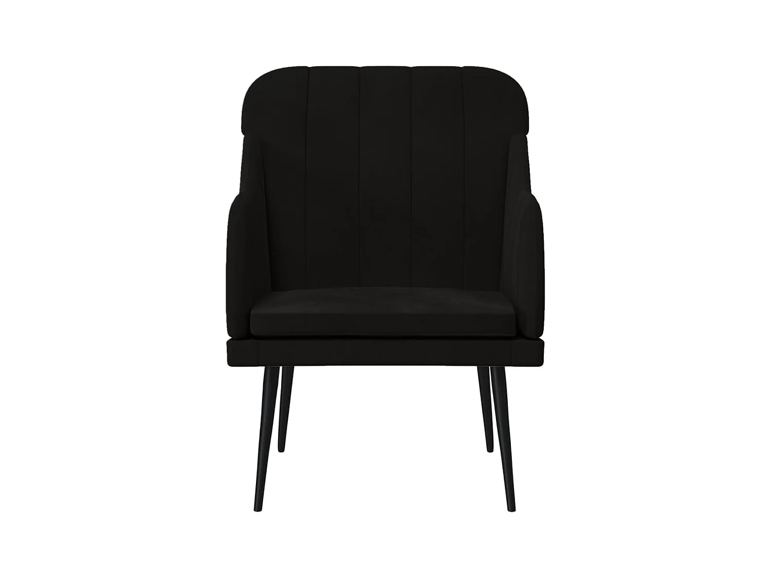 Streetsboro  Fauteuil Noir 63x76x80 cm Velours