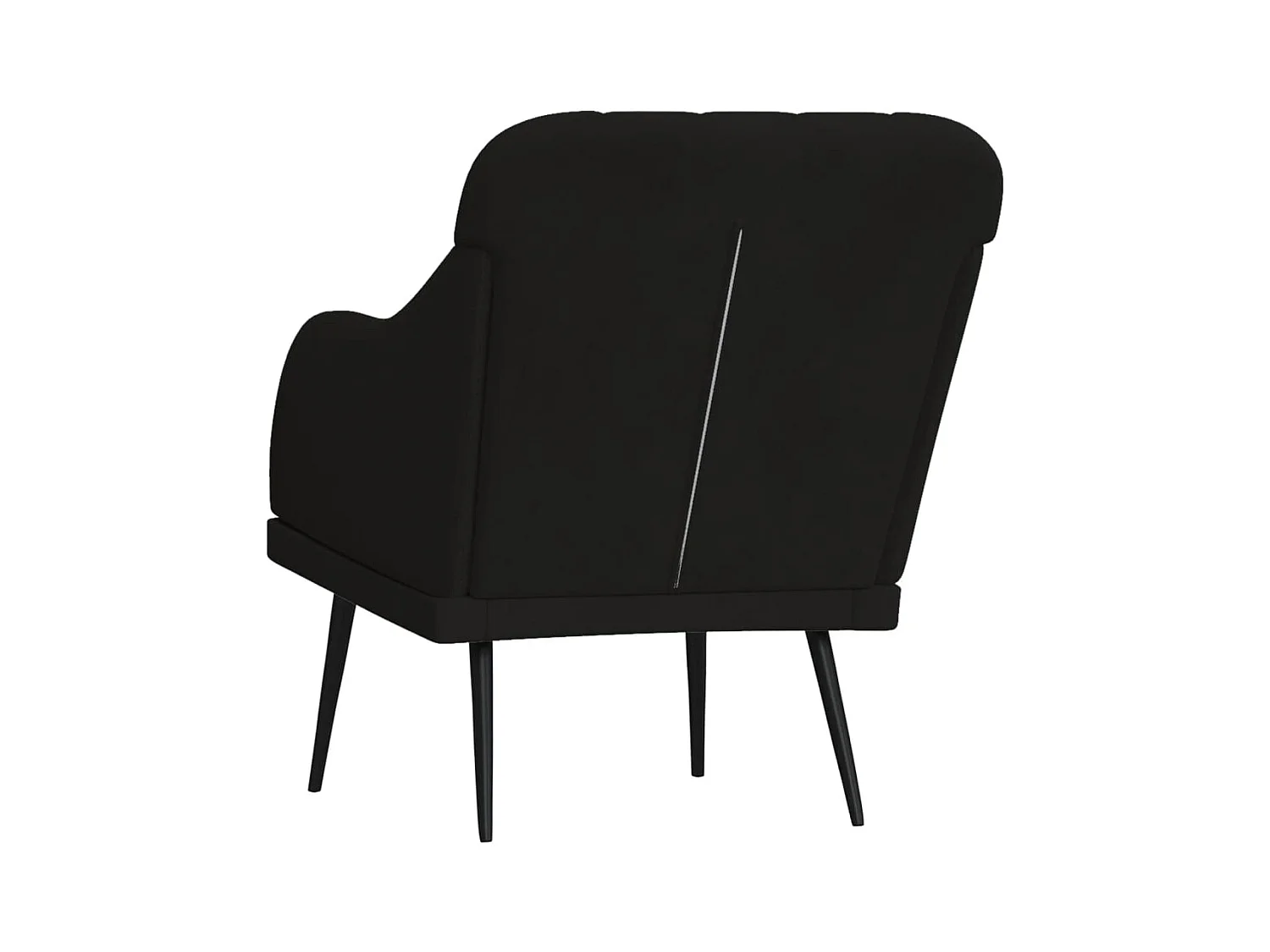 Streetsboro  Fauteuil Noir 63x76x80 cm Velours