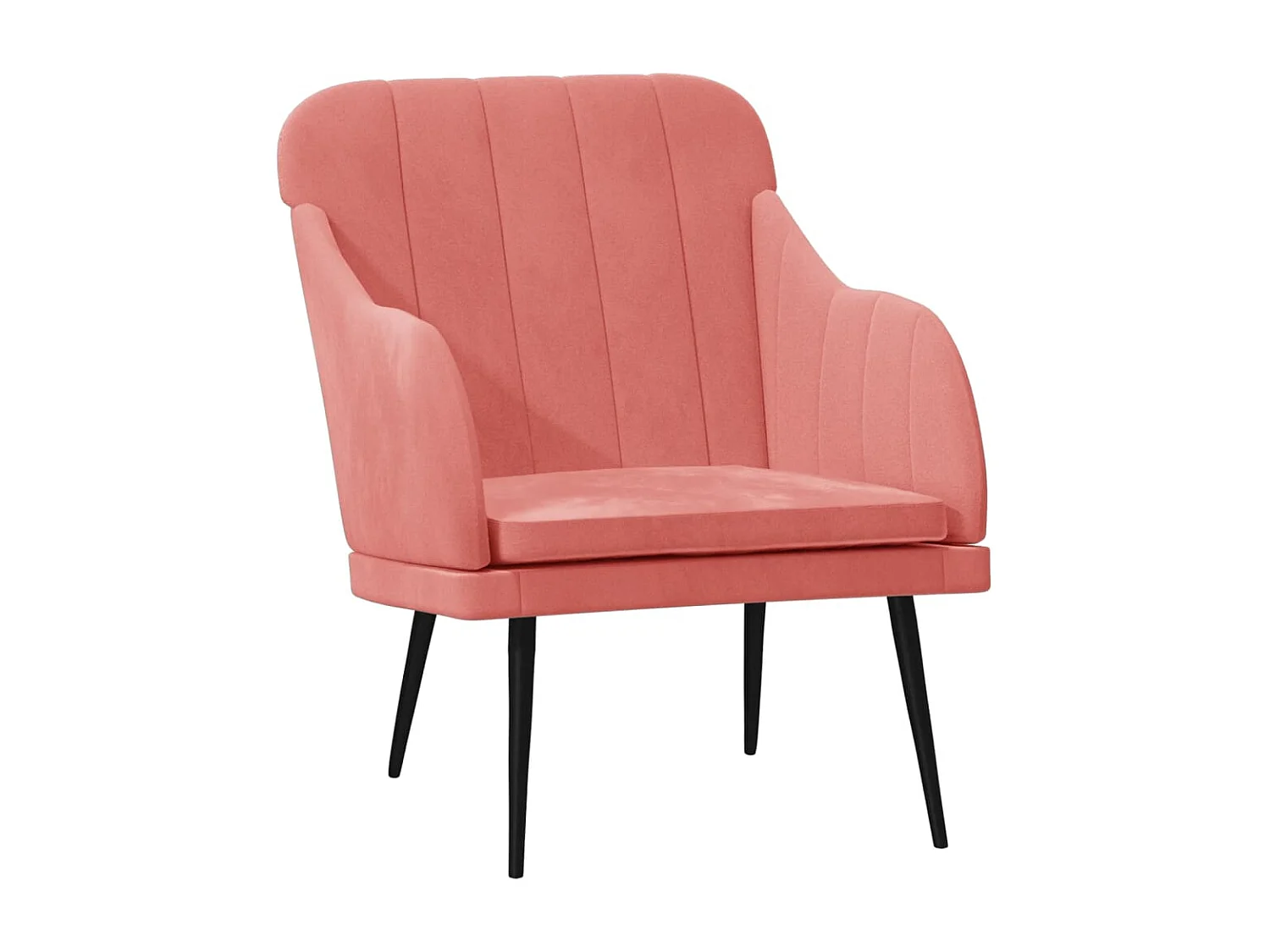 Streetsboro  Fauteuil Rose 63x76x80 cm Velours