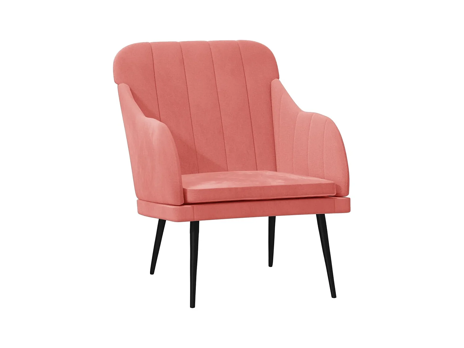 Streetsboro  Fauteuil Rose 63x76x80 cm Velours