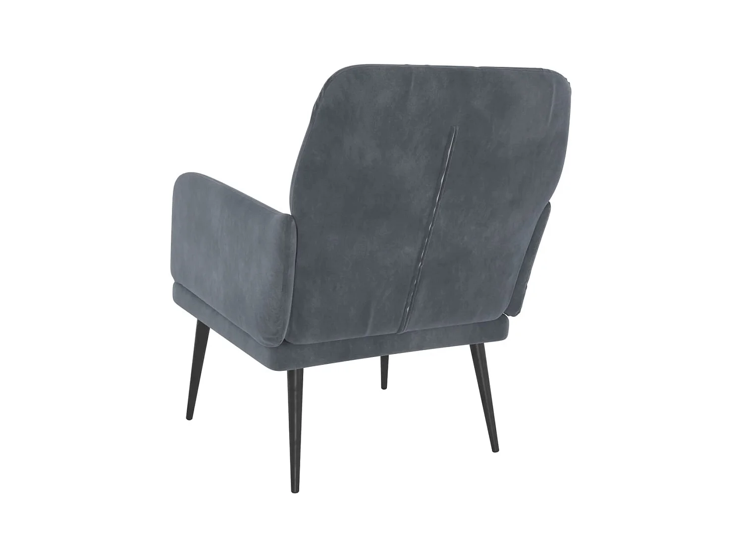 Zarina  Fauteuil Gris foncé 62x79x79 cm Velours