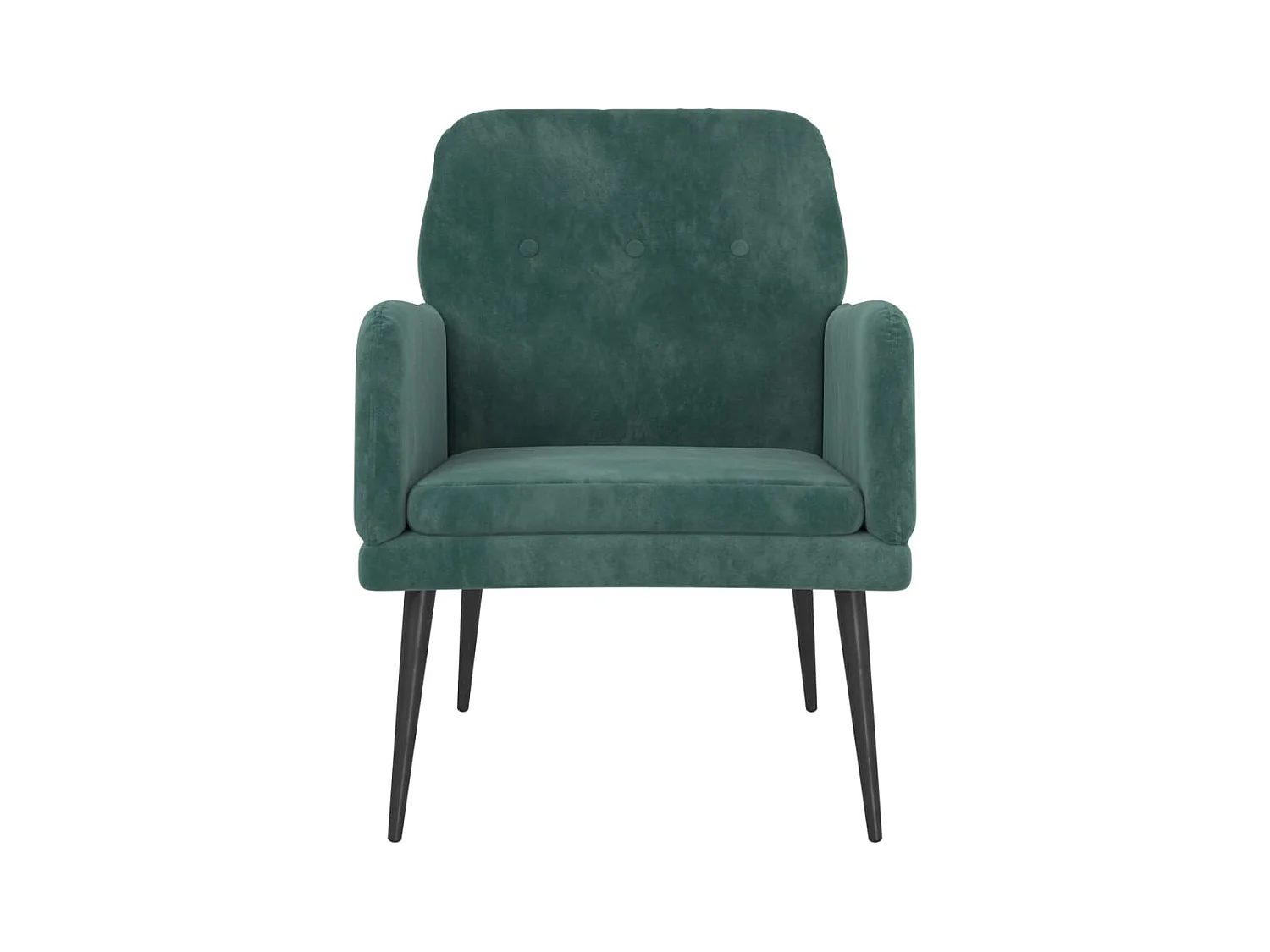 Zarina  Fauteuil Vert foncé 62x79x79 cm Velours