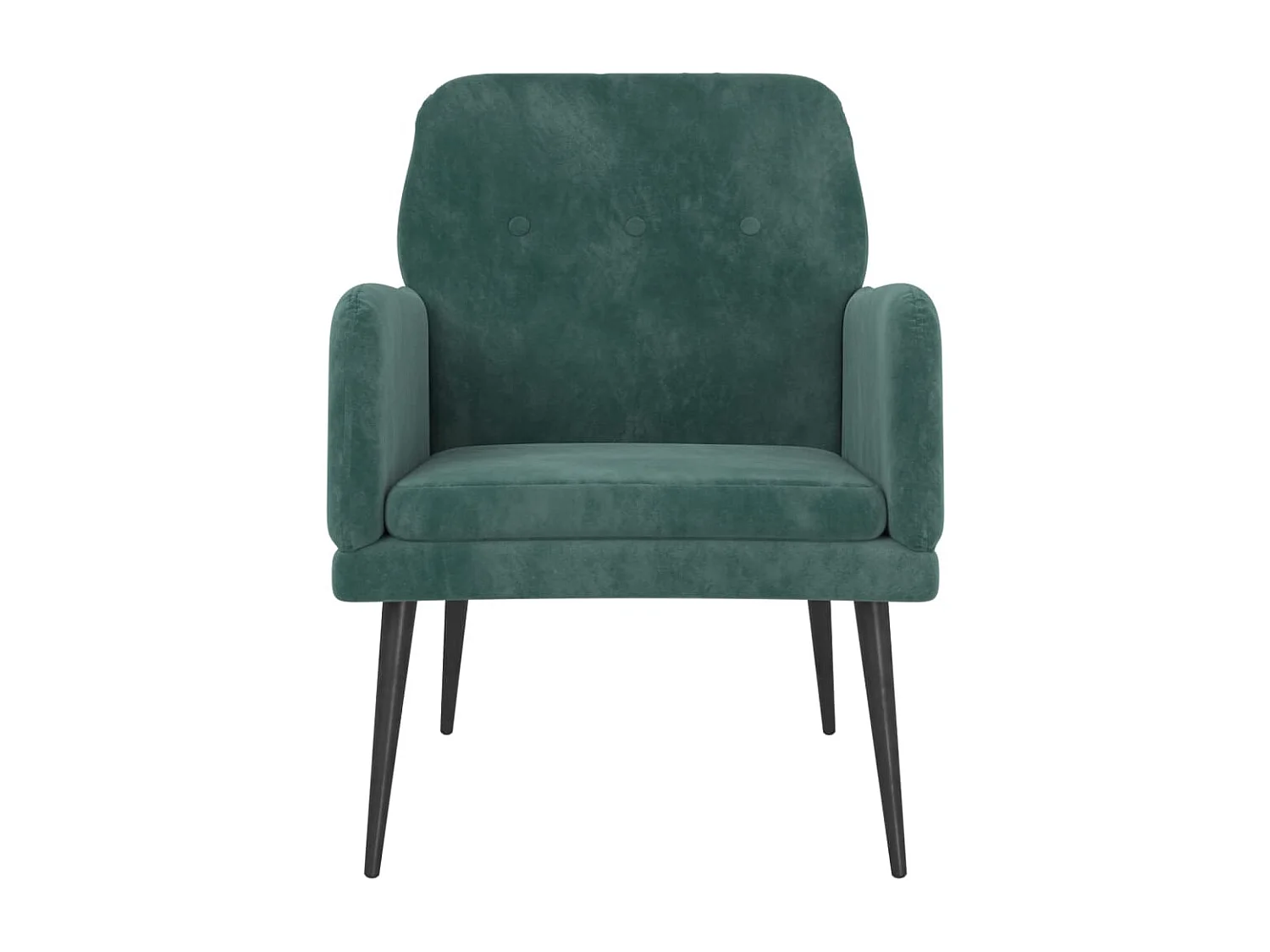 Zarina  Fauteuil Vert foncé 62x79x79 cm Velours