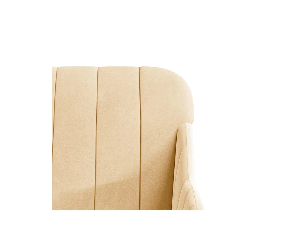 Streetsboro  Fauteuil Crème 63x76x80 cm Velours