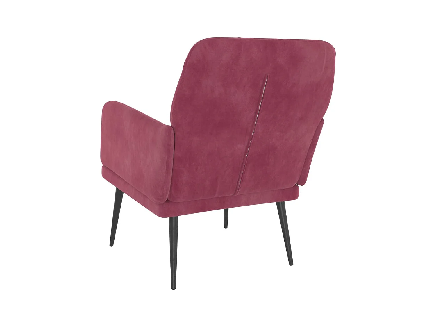 Zarina  Fauteuil Rouge bordeaux 62x79x79 cm Velours