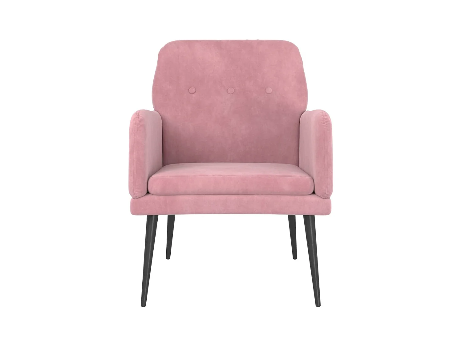 Zarina  Fauteuil Rose 62x79x79 cm Velours