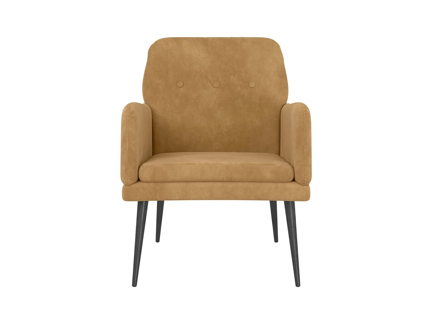 Zarina  Fauteuil Marron 62x79x79 cm Velours