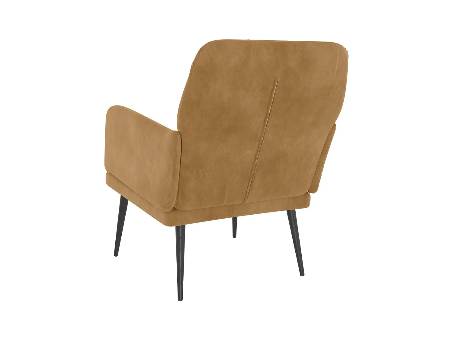 Zarina  Fauteuil Marron 62x79x79 cm Velours