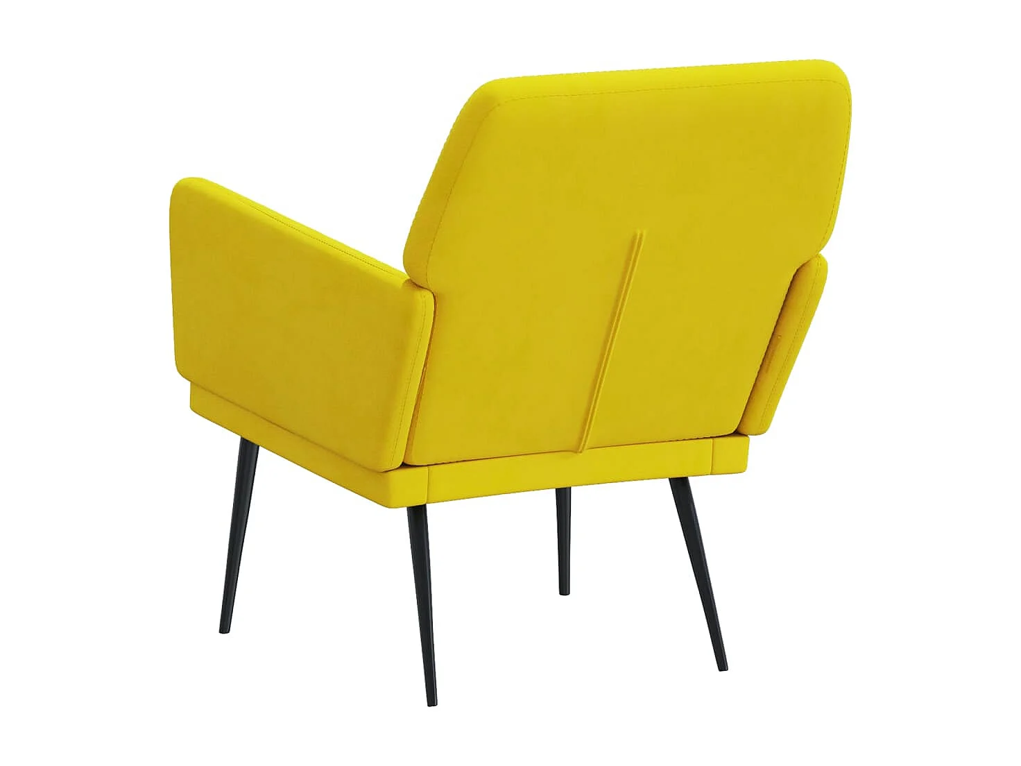 Silvenn  Fauteuil 62x79x79 cm fluweel geel