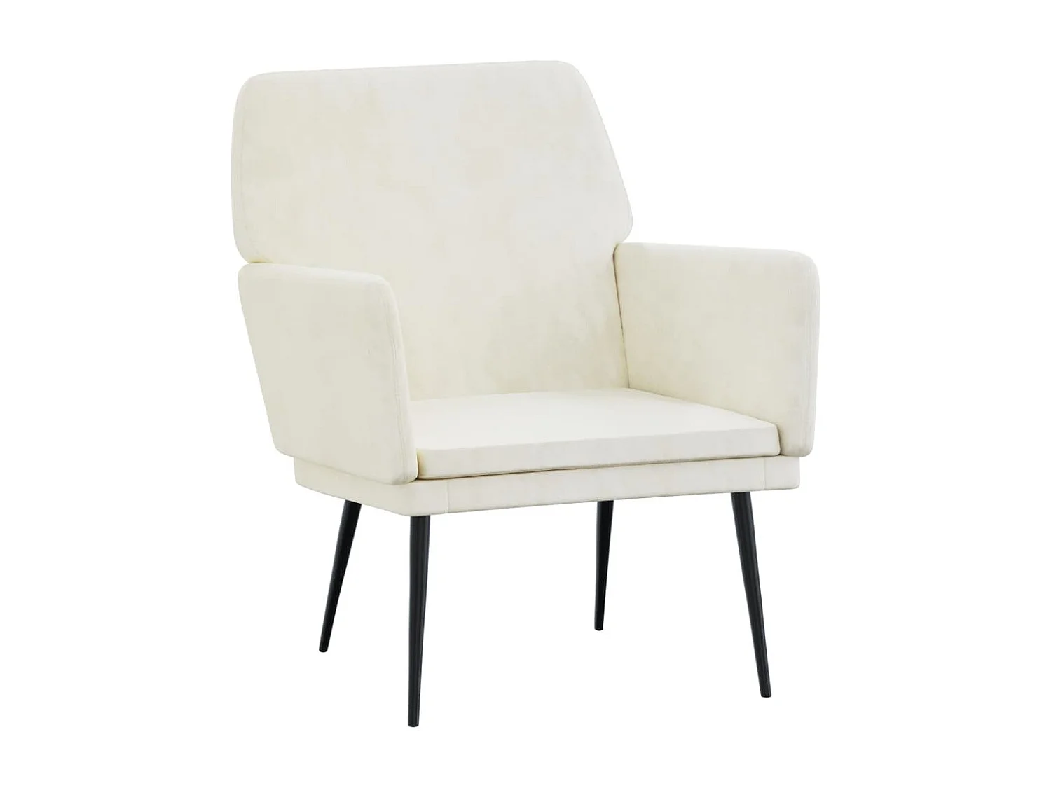 Silvenn  Fauteuil Crème 62x79x79 cm Velours