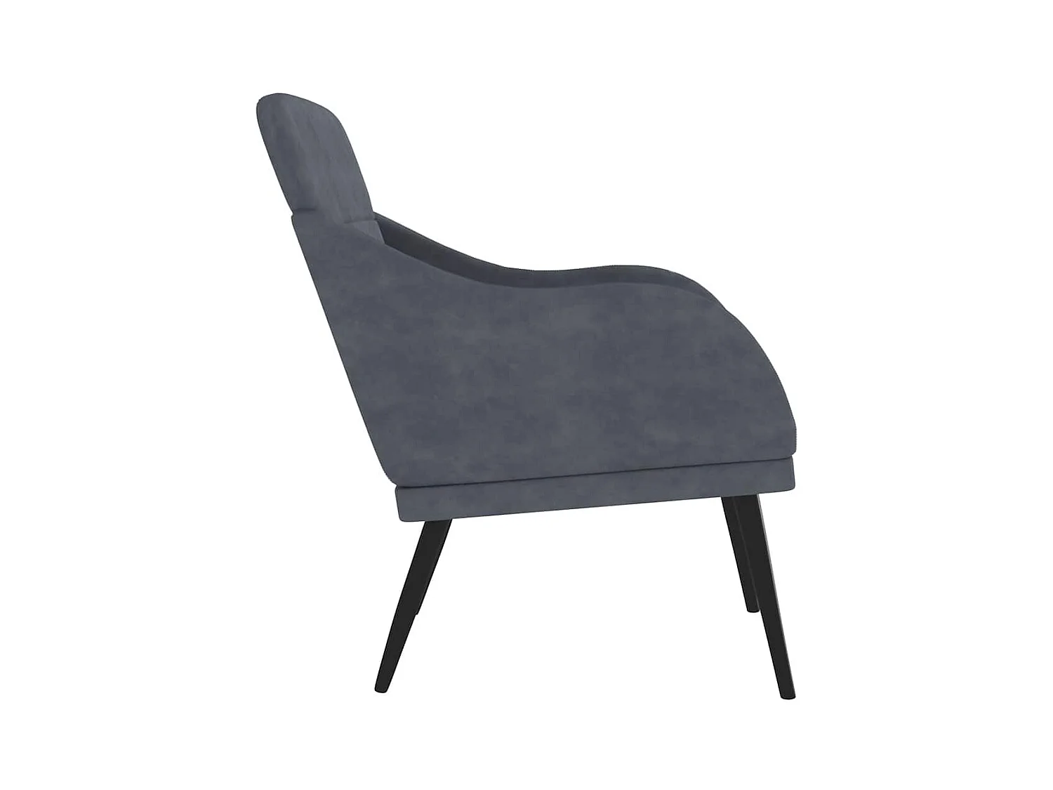 Leon Scott  Fauteuil Gris foncé 63x76x80 cm Velours