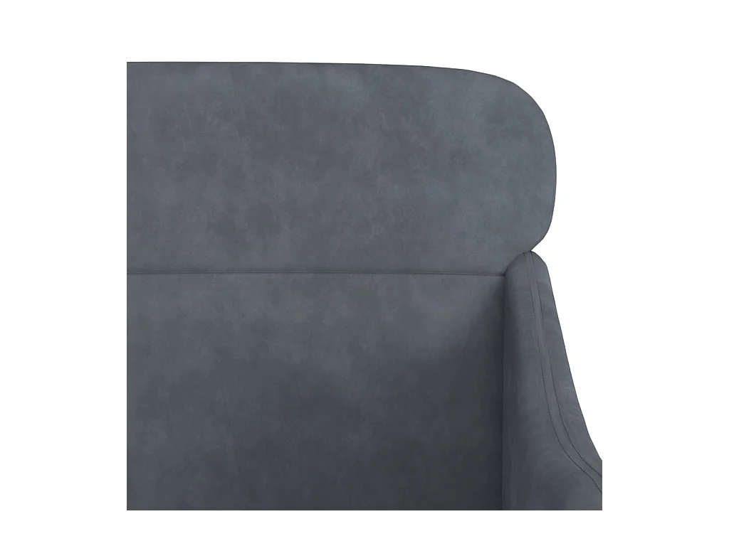 Leon Scott  Fauteuil Gris foncé 63x76x80 cm Velours