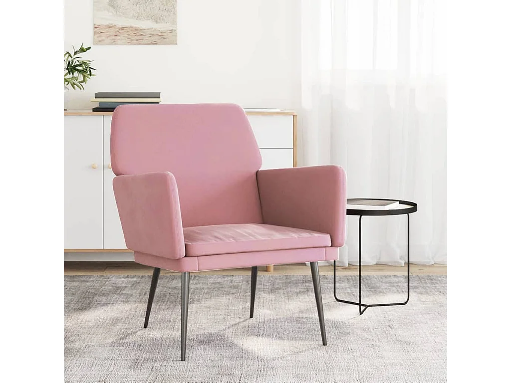 Silvenn  Fauteuil Rose 62x79x79 cm Velours