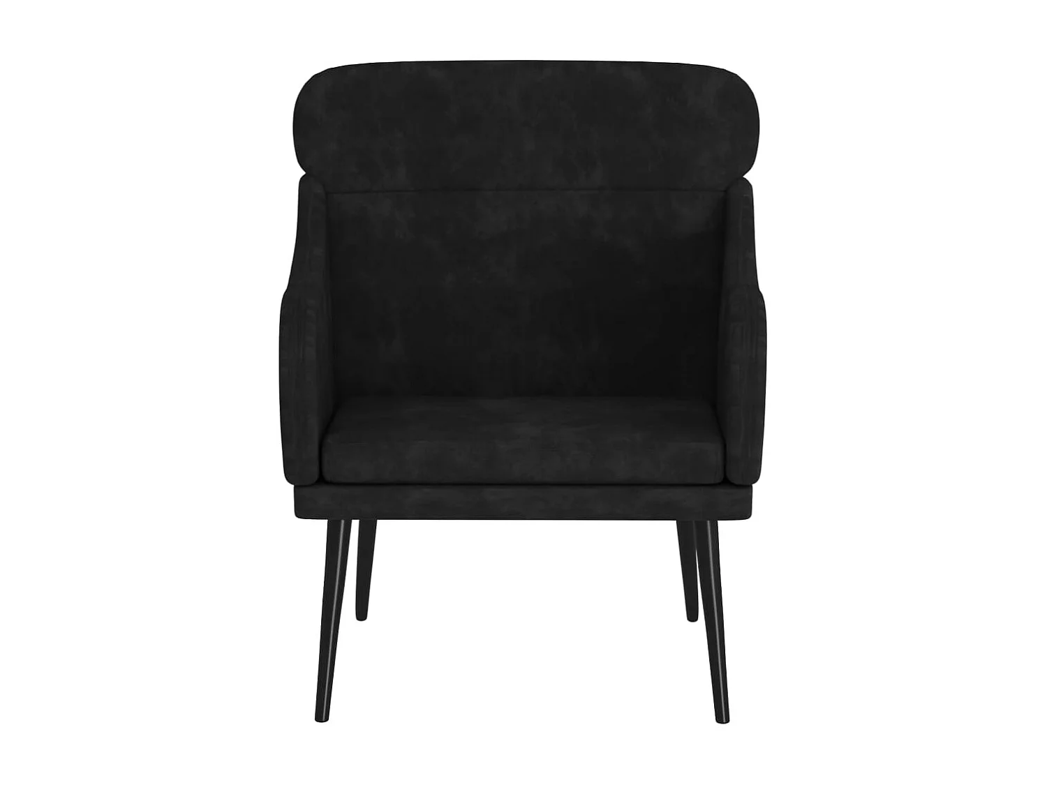 Leon Scott  Fauteuil Noir 63x76x80 cm Velours